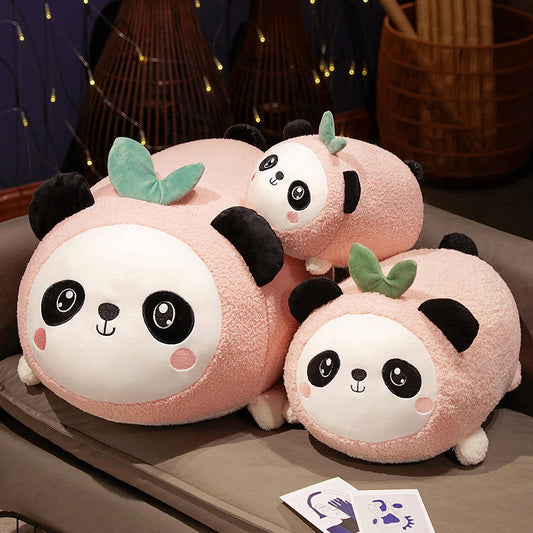 Leah - Pink Peach Panda Plush