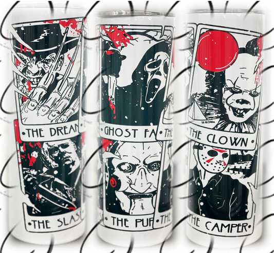 Halloween Tarot Cards 20oz Skinny Tumbler