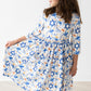 Happy Hanukkah 3/4 Sleeve Pocket Twirl Dress