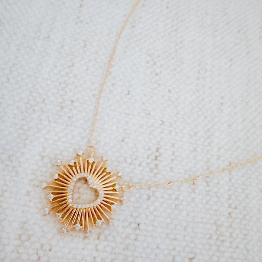 Heart Of Shine Fine Work Necklace