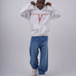 "Heartbeat" Embroidered Graphic Hoodie