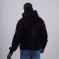 "Heartbeat" Embroidered Graphic Hoodie