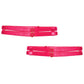 Hearts of Venus Strappy Leg Garters in Hot Pink