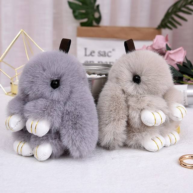 Soft, Plush Rabbit Keychain Accessories