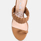 High Perks Woven Strap High Heels