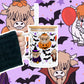 Highland Horror 17oz Glass Mug With Lid and Straw