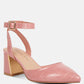 Hyatt Metallic Sling Block Heel Sandals