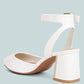 Hyatt Metallic Sling Block Heel Sandals