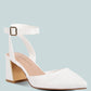 Hyatt Metallic Sling Block Heel Sandals