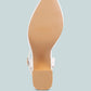 Hyatt Metallic Sling Block Heel Sandals