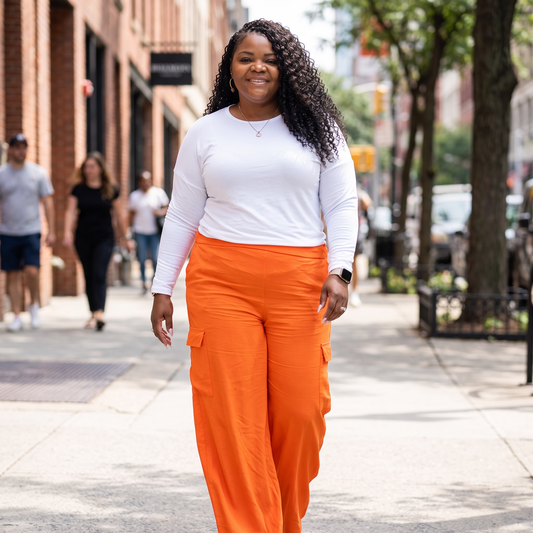 Spicy Orange Cargo Pants
