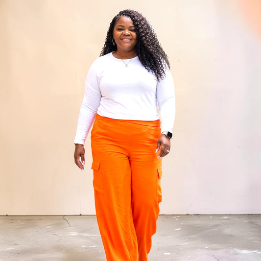 Spicy Orange Cargo Pants