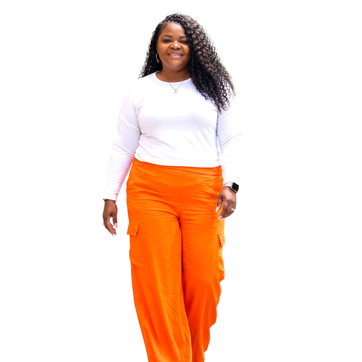 Spicy Orange Cargo Pants