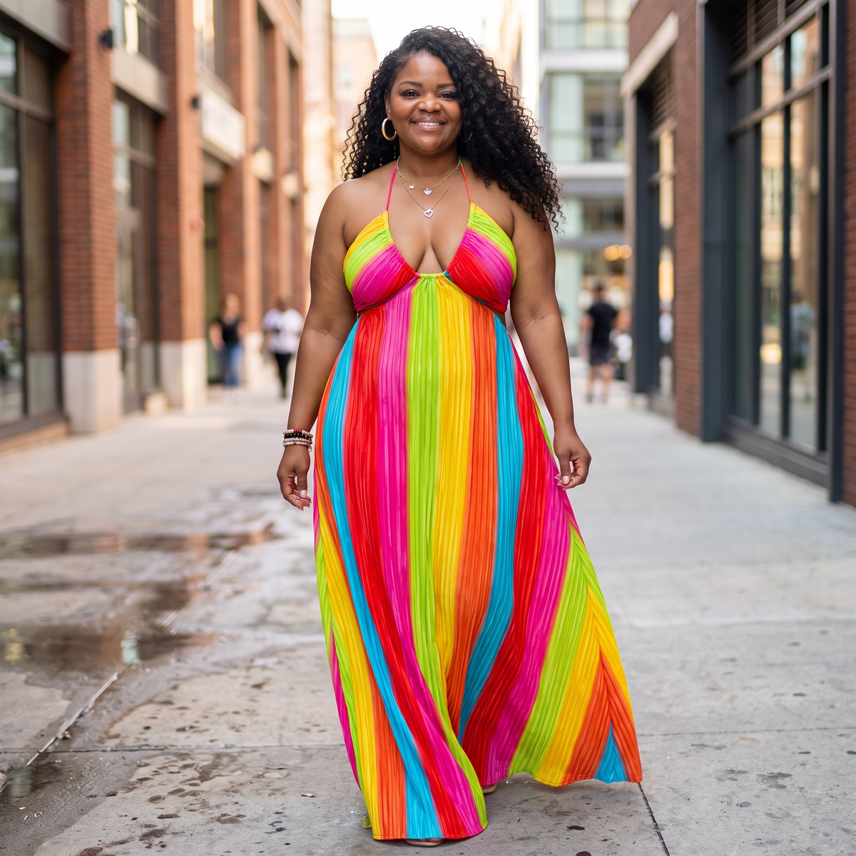 Elegant Halter Maxi Dress