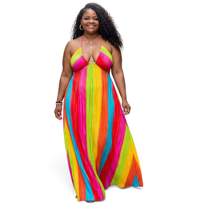 Elegant Halter Maxi Dress