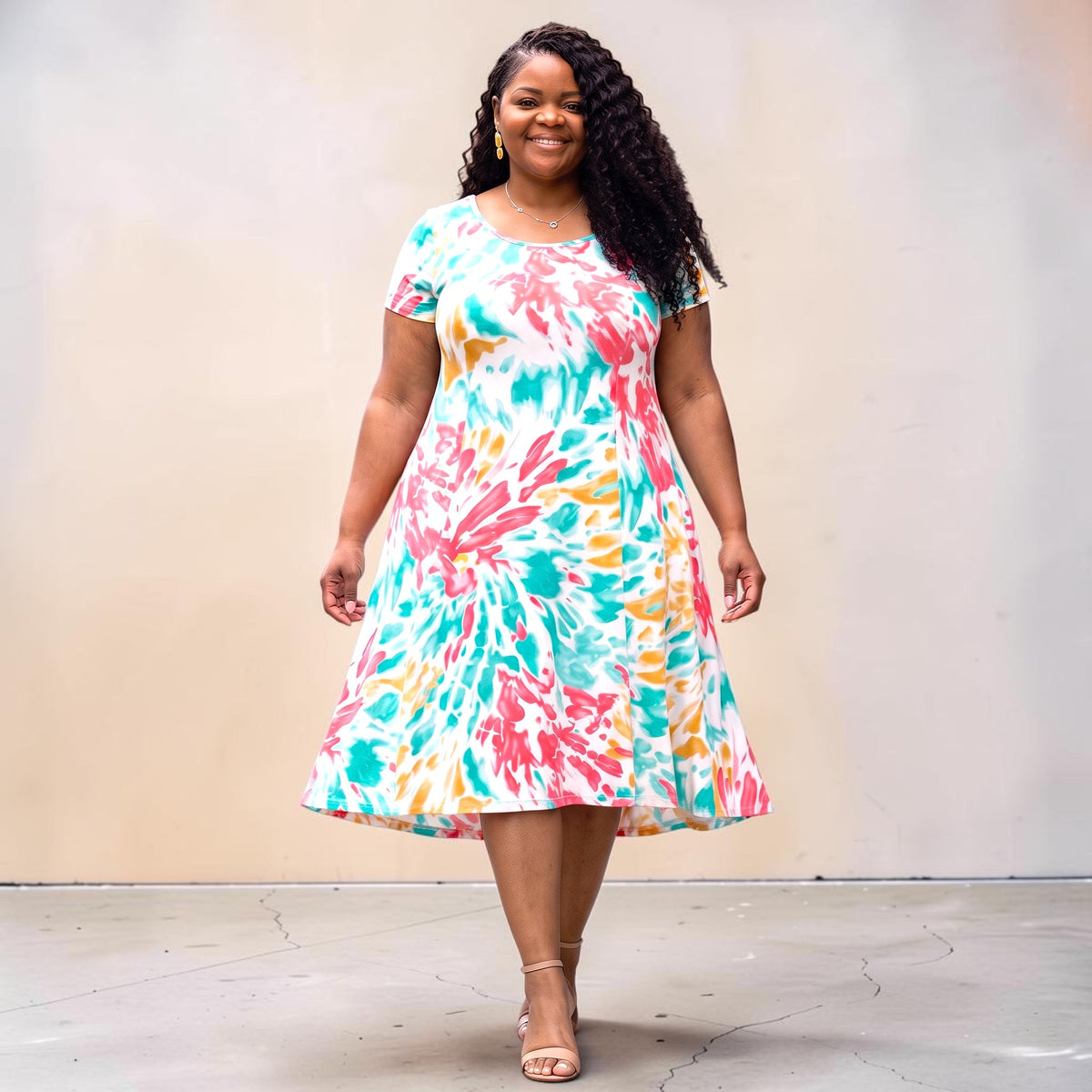 Blushed Midi Dress