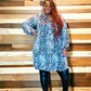 Snakeskin Tiered Dress