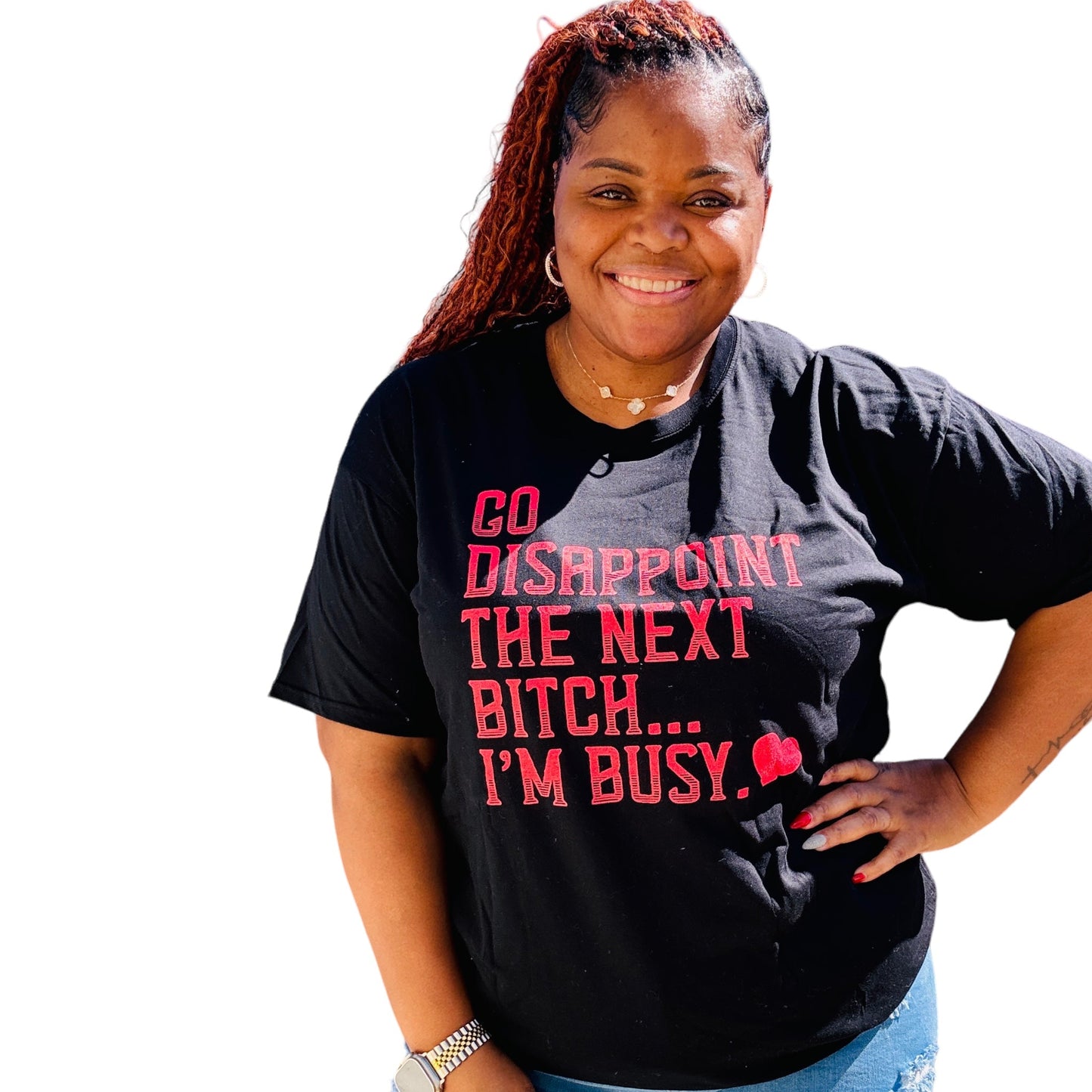 Black I'm Busy T Shirt