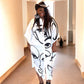 Face Abstract Shirt Dress