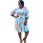 Chic Tie Dye Woven Mini Dress