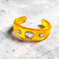 Rhinestone Resin Cuff Bracelet