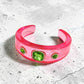 Rhinestone Resin Cuff Bracelet