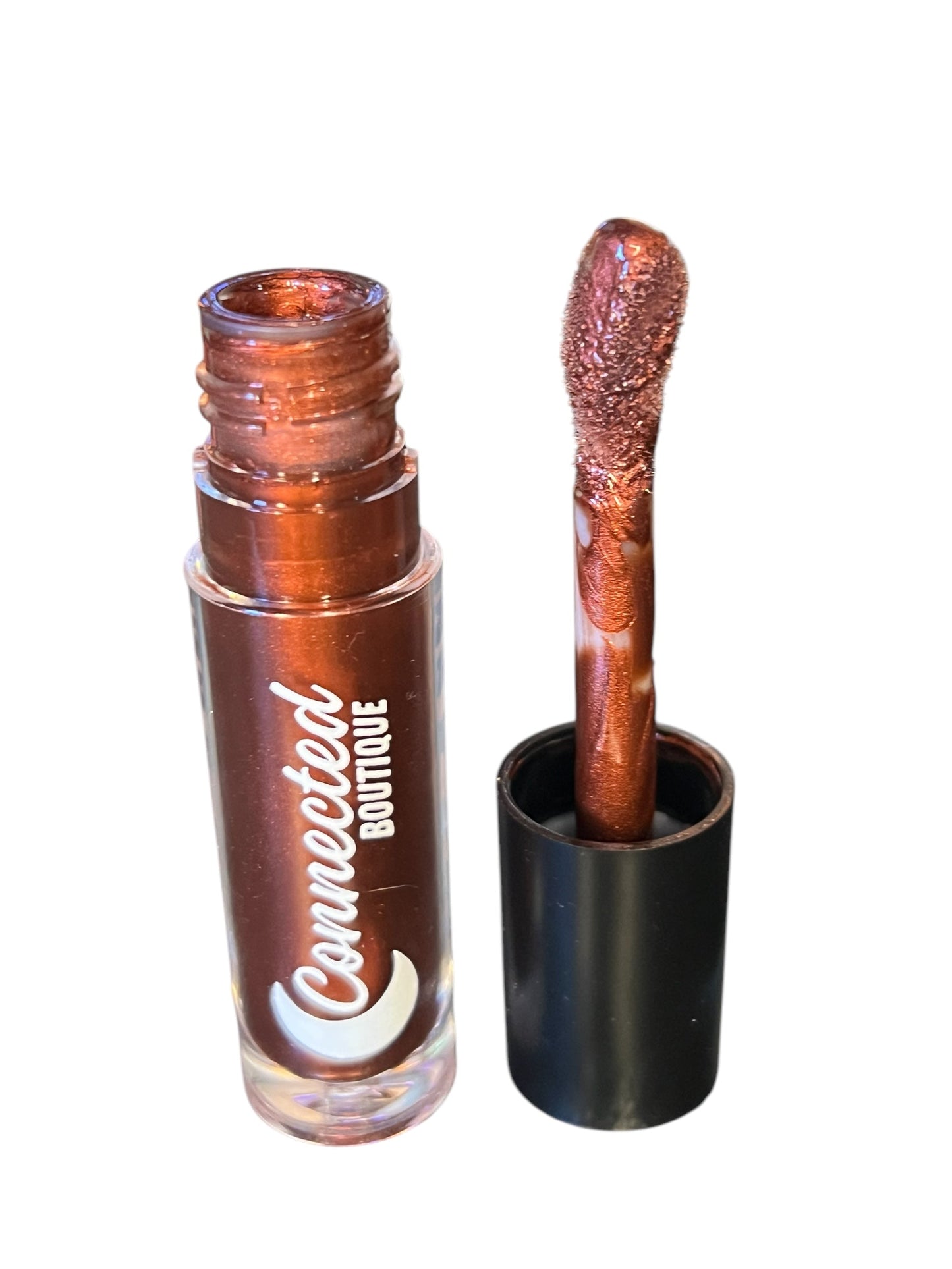Mocha- Chocolate brown Metallic Lip Gloss