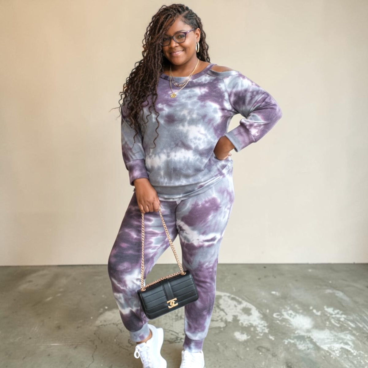 Classy Cold Shoulder Jogger Set