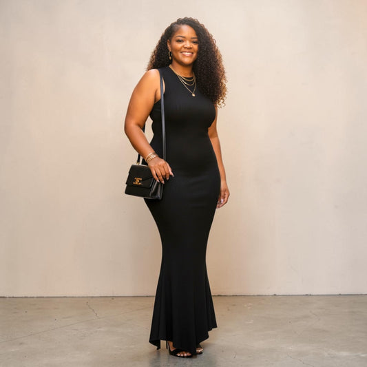 Sleeveless Mermaid Maxi Dress