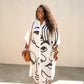 Face Abstract Shirt Dress