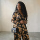 2 Piece Silky Velvet Black Set