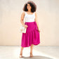 Airflow Midi Skirt With A Bow