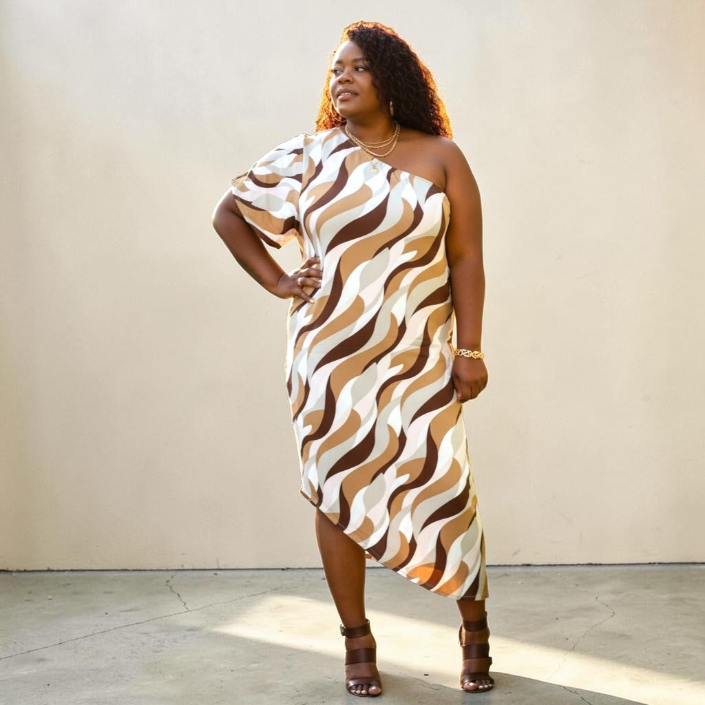 One Shoulder Asymmetrical Dress