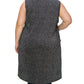Solid With Sparkles Color Vest With Side Pockets