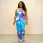 Purple Tie Dye Jumpsuit