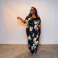 Off Shoulder Floral Maxi Dress