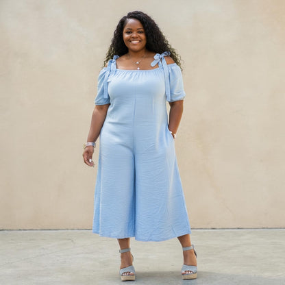 Loose Off Shoulder Casual Wide Leg Jumpsuit
