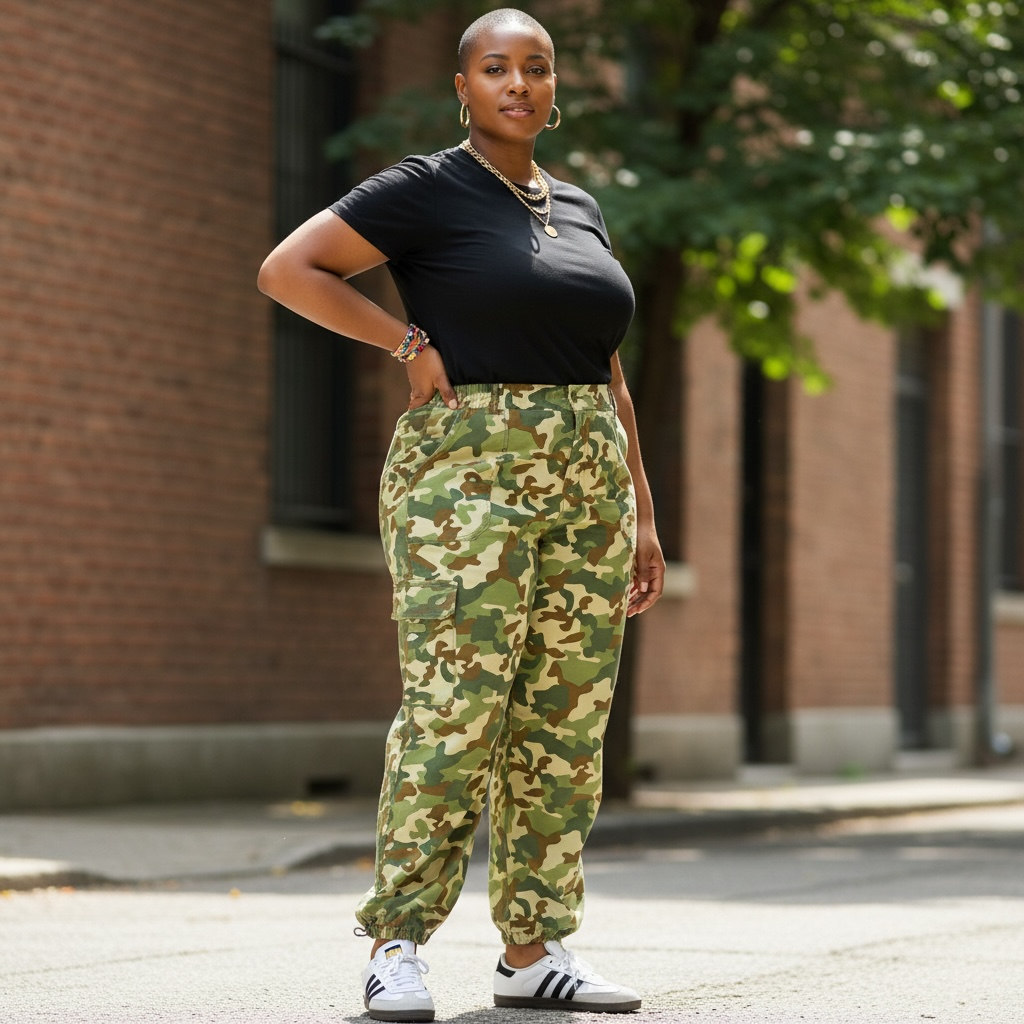 Camouflage Green Pants