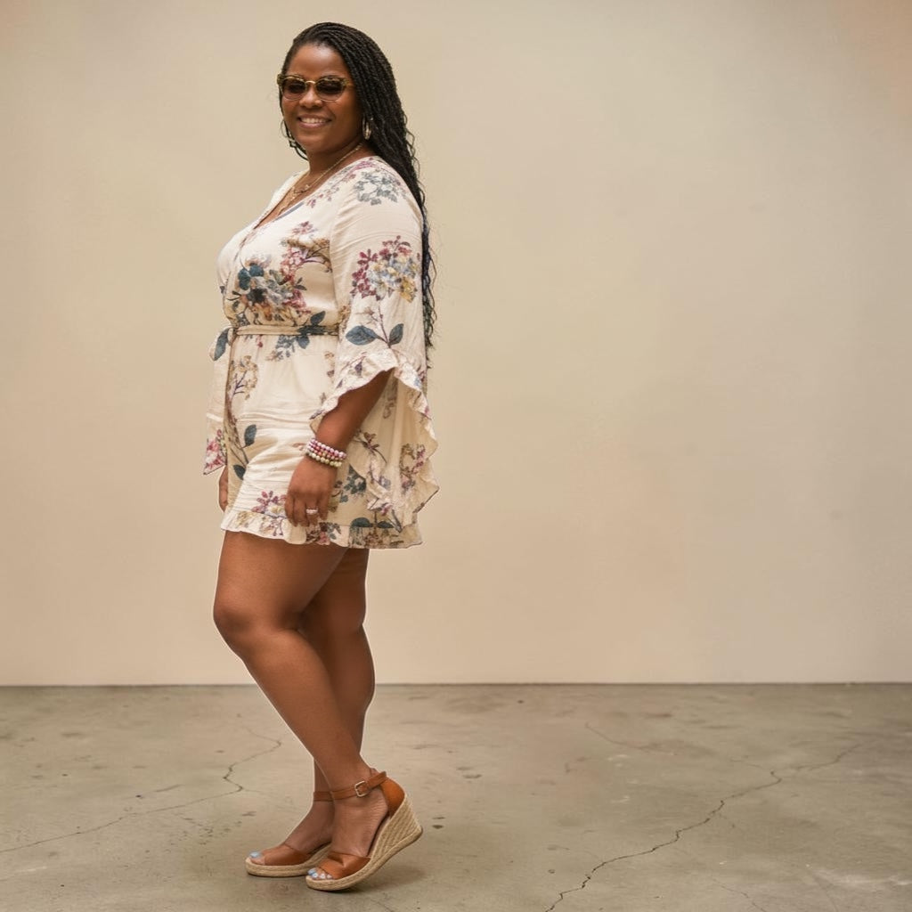 Playful Floral Romper