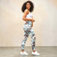 Military Camouflage High Rise Microfiber Full Length Leggings
