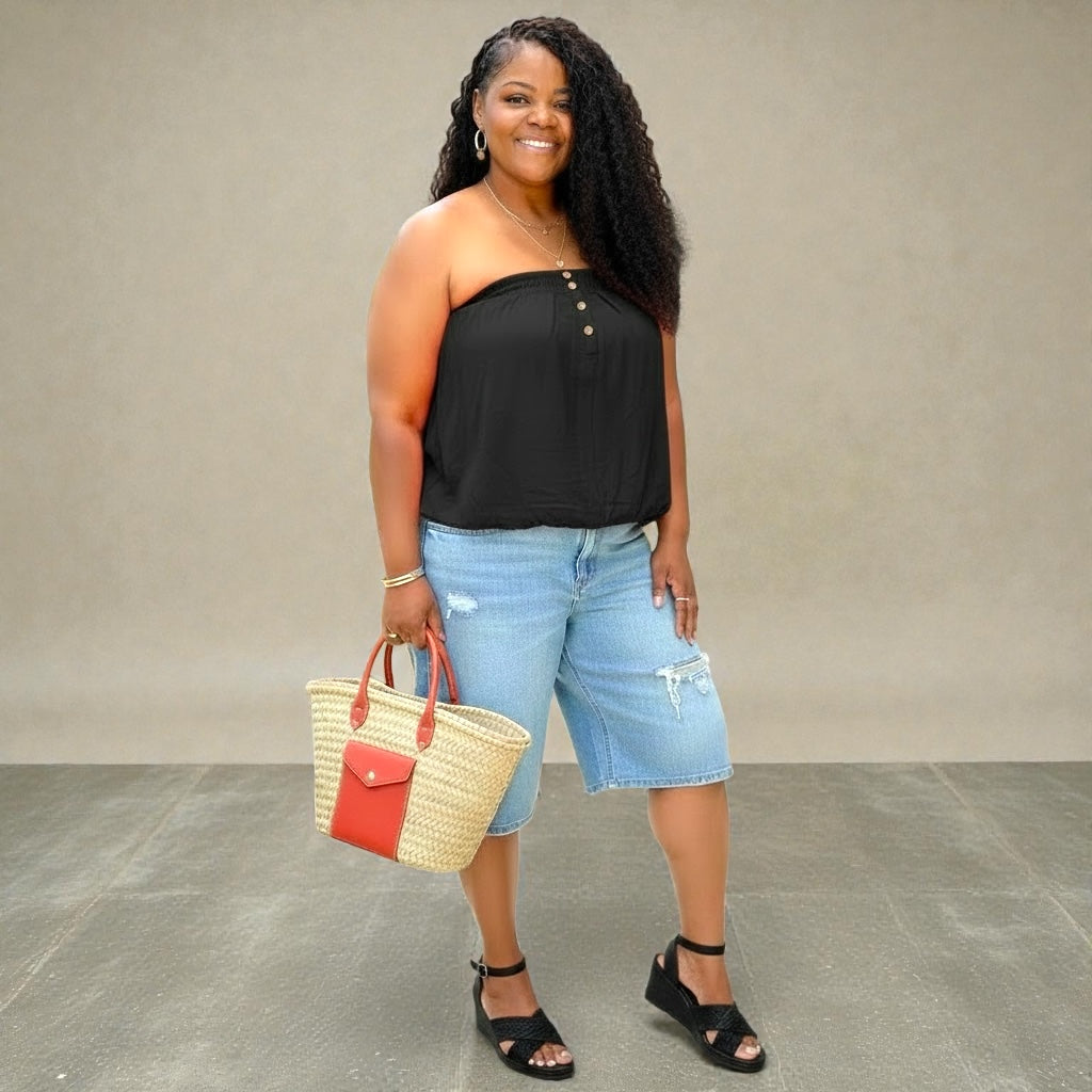 Basic Pleated Tube Top