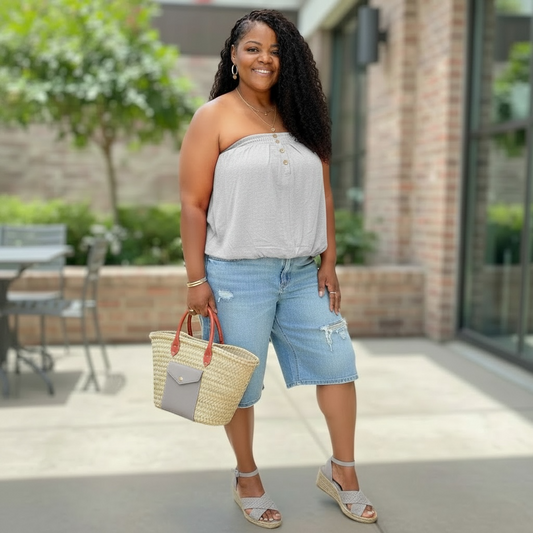 Basic Pleated Tube Top
