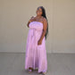 Lavender Tube Tiered Maxi Dress