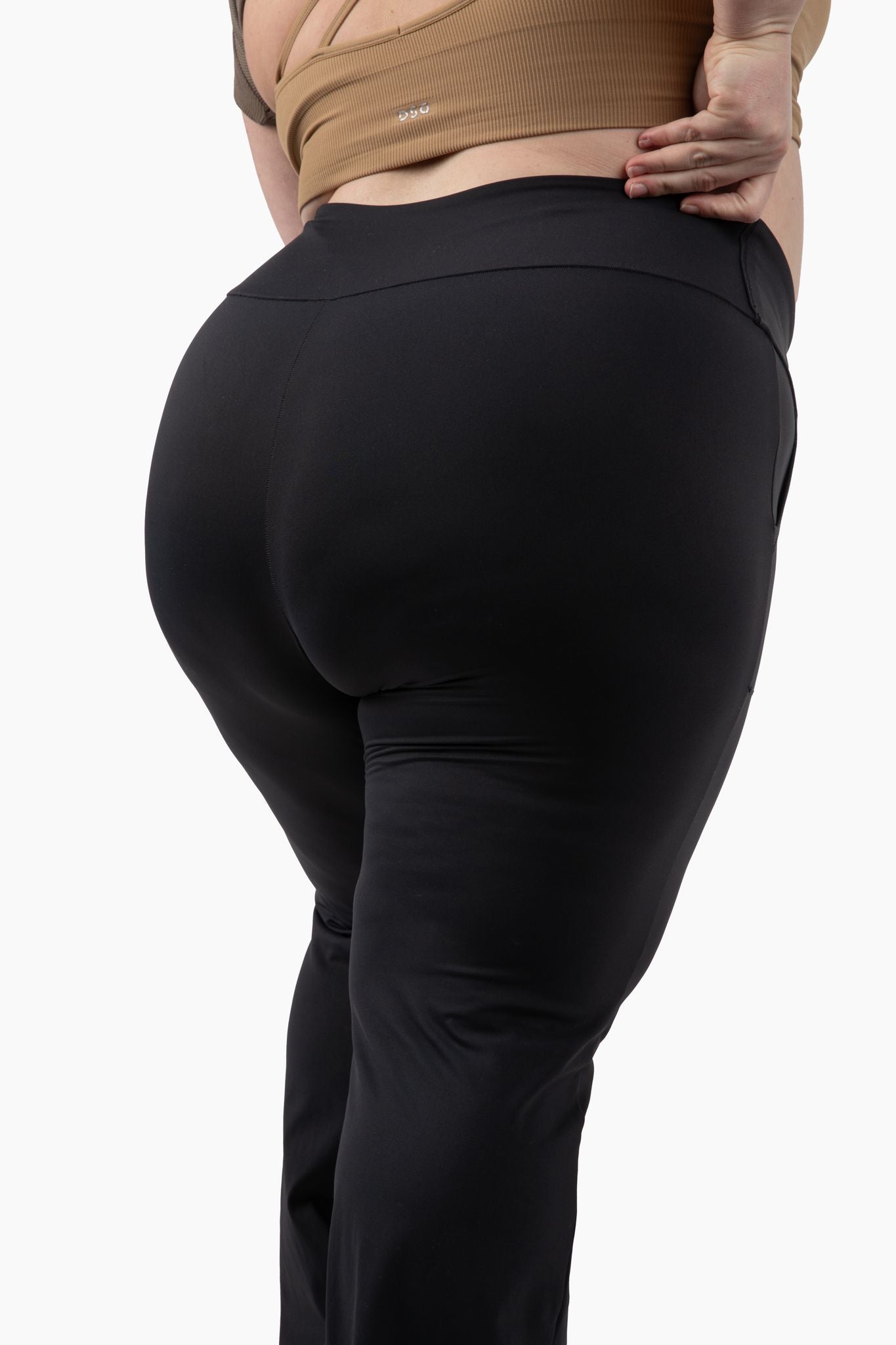 High Rise Black Yoga Flare Legging