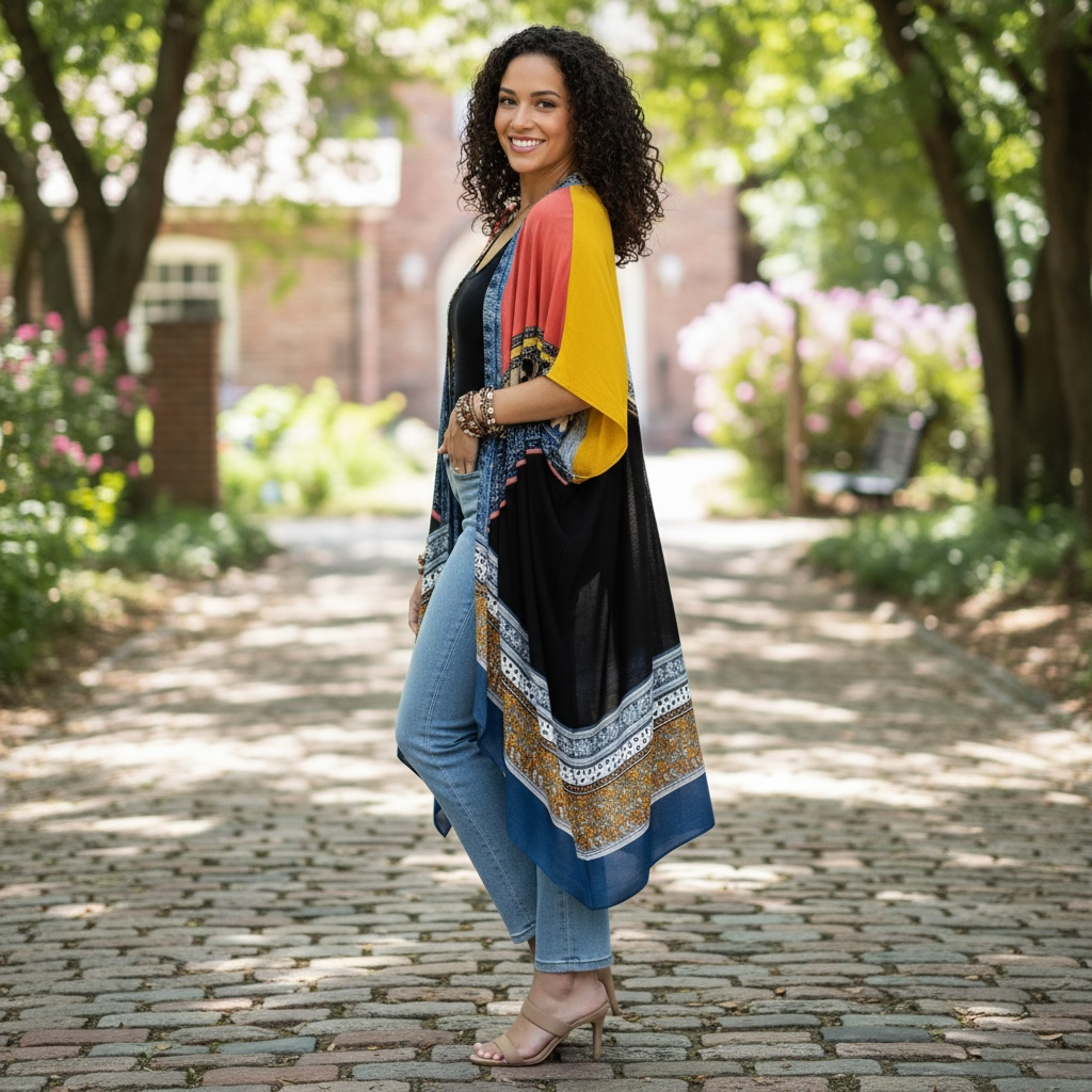 Sienna Patchwork Kimono
