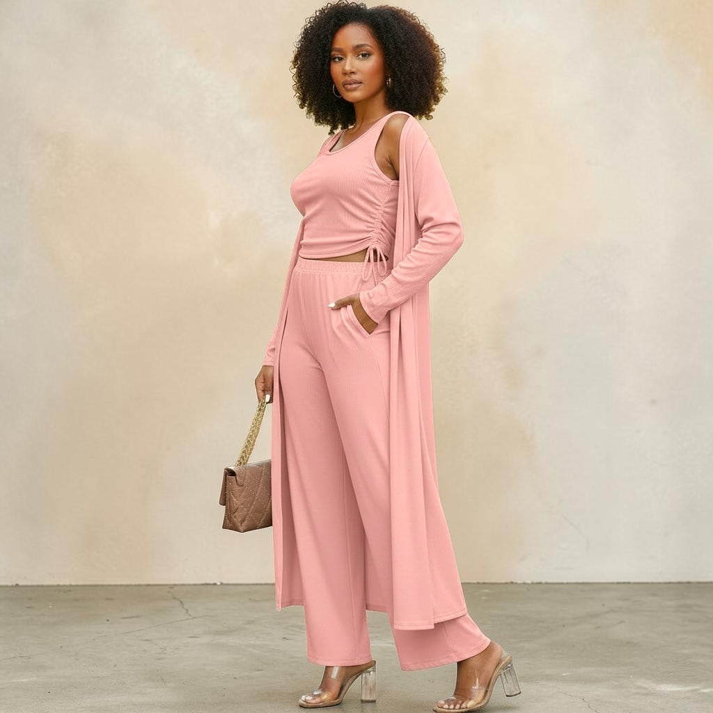Ribbed Lounge 3 Piece Set