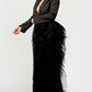 Black Side Tulle Detail Dress Jacket