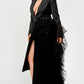 Black Side Tulle Detail Dress Jacket