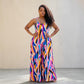 Splash Of Color Wide leg Jumpsuit With Pockets