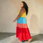 Rainbow Tiered Maxi Dress